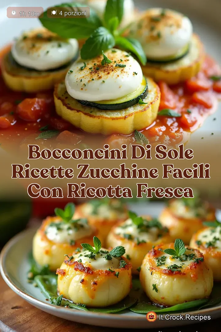 Bocconcini di Sole Ricette Zucchine Facili con Ricotta Fresca