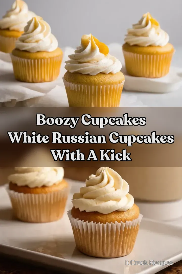 Boozy Cupcakes White Russian Cupcakes With A Kick