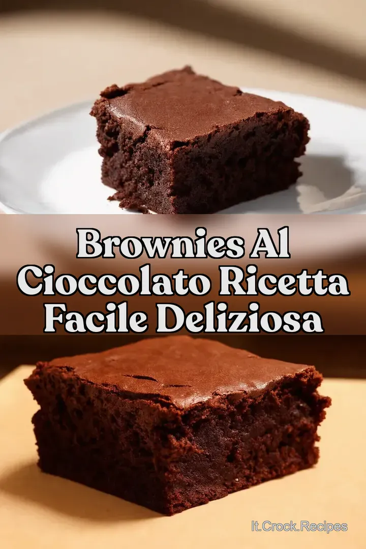 Brownies al Cioccolato Ricetta Facile Deliziosa