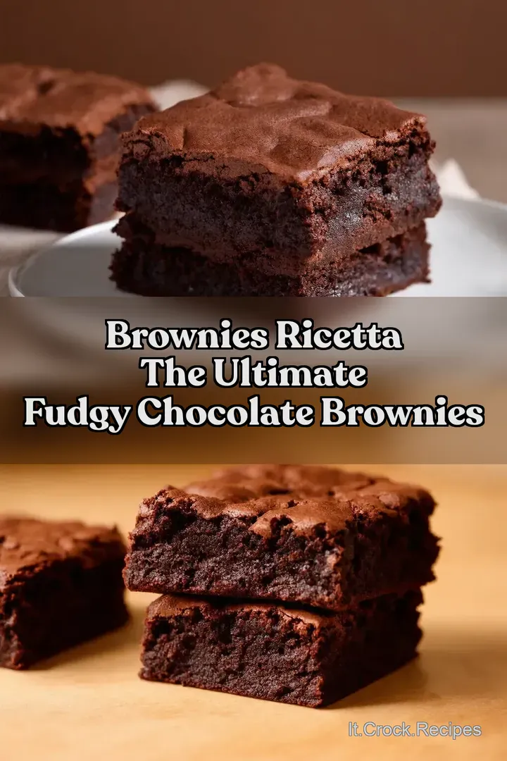 Brownies Ricetta The Ultimate Fudgy Chocolate Brownies