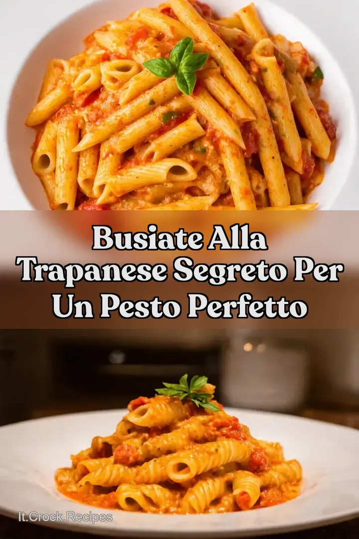 Busiate Alla Trapanese Segreto Per Un Pesto Perfetto