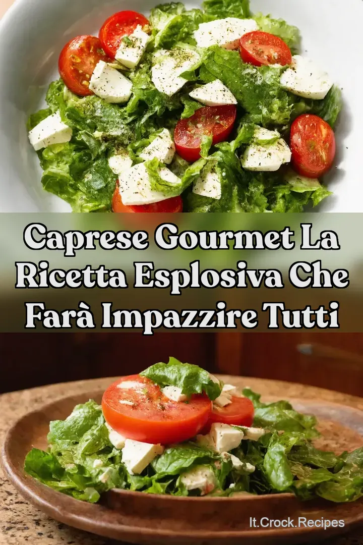 Caprese Gourmet La Ricetta Esplosiva che Far&agrave; Impazzire Tutti