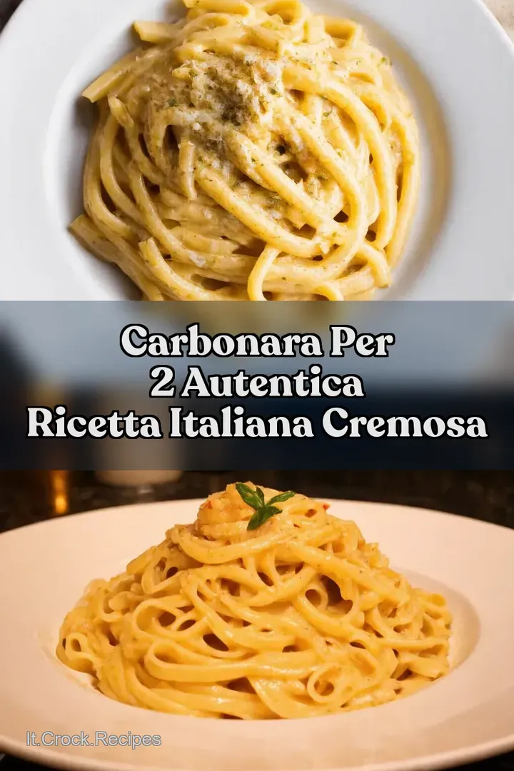 Carbonara per 2 Autentica Ricetta Italiana Cremosa