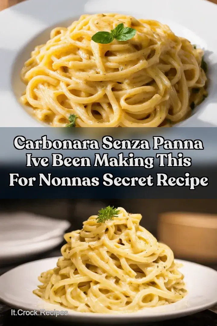 Carbonara Senza Panna Ive been making this for Nonnas Secret Recipe