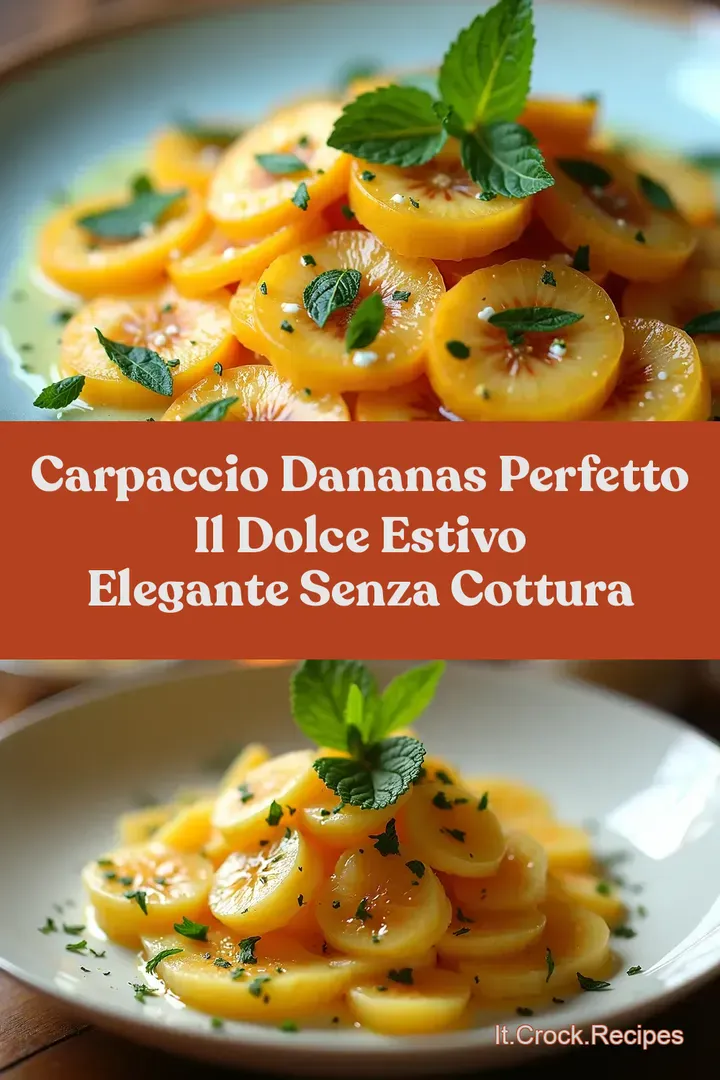 Carpaccio dAnanas Perfetto Il Dolce Estivo Elegante Senza Cottura