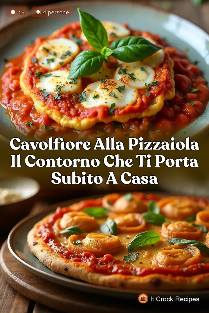 Cavolfiore alla Pizzaiola Il Contorno che Ti Porta Subito a Casa