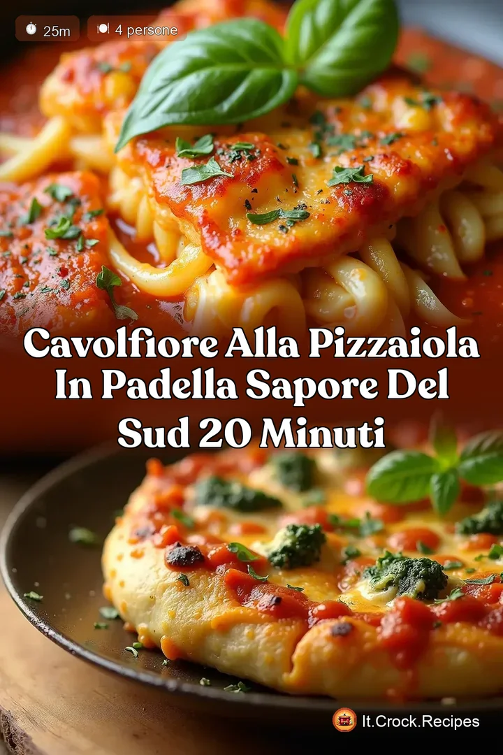 Cavolfiore alla Pizzaiola in Padella Sapore del Sud 20 Minuti