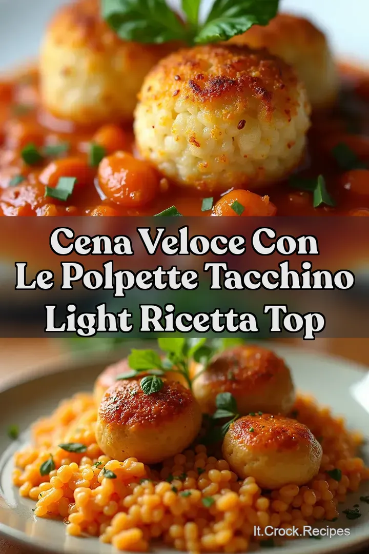 Cena Veloce con le Polpette Tacchino Light Ricetta Top