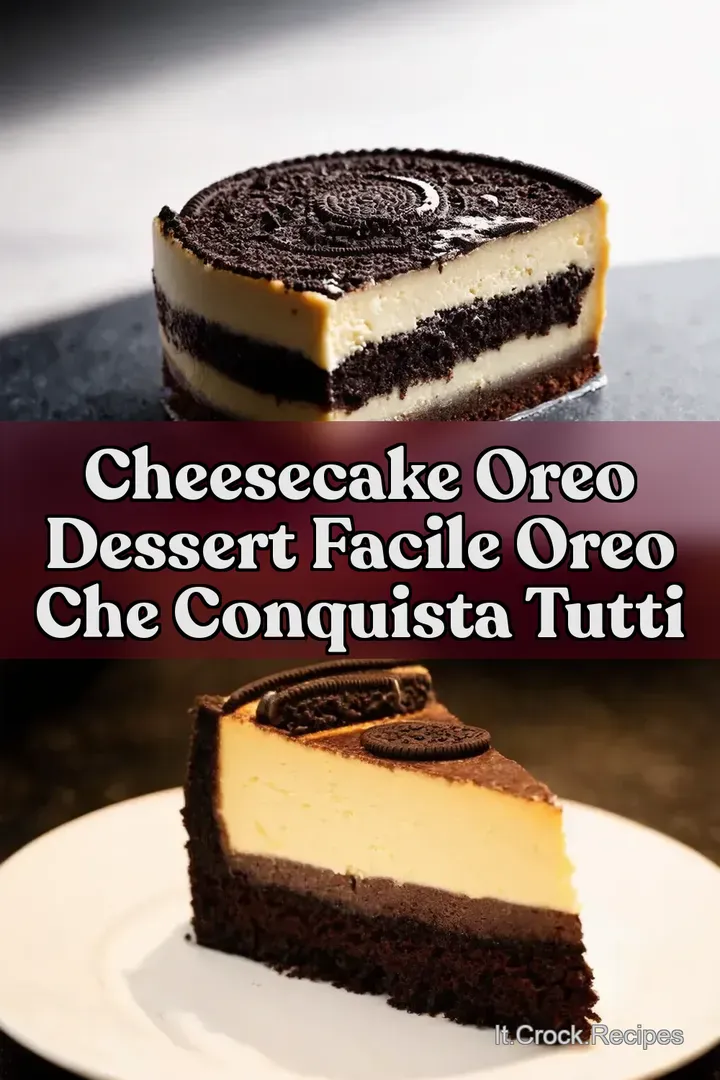 Cheesecake Oreo Dessert Facile Oreo che Conquista Tutti