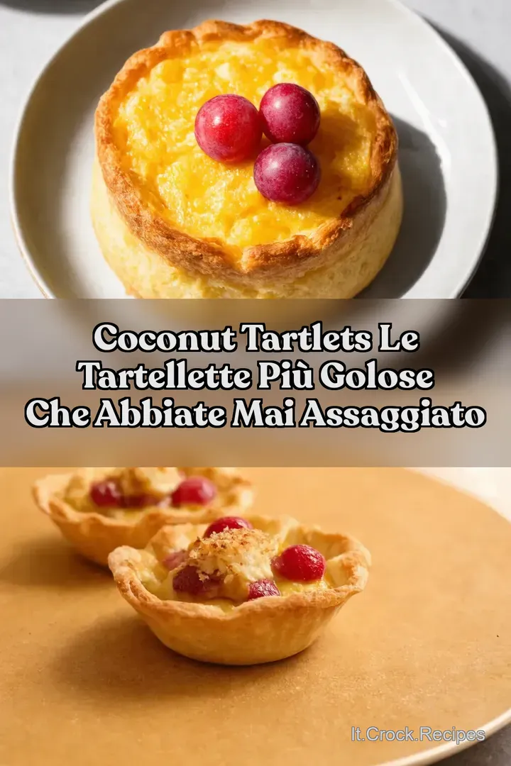 Coconut Tartlets Le Tartellette pi&ugrave; Golose che Abbiate Mai Assaggiato