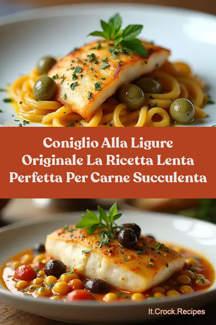 Coniglio alla Ligure Originale La Ricetta Lenta Perfetta per Carne Succulenta