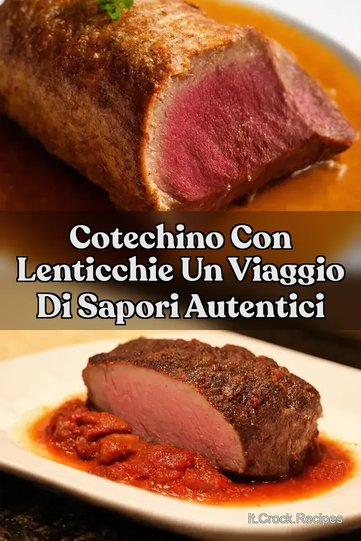 Cotechino con Lenticchie Un Viaggio di Sapori Autentici