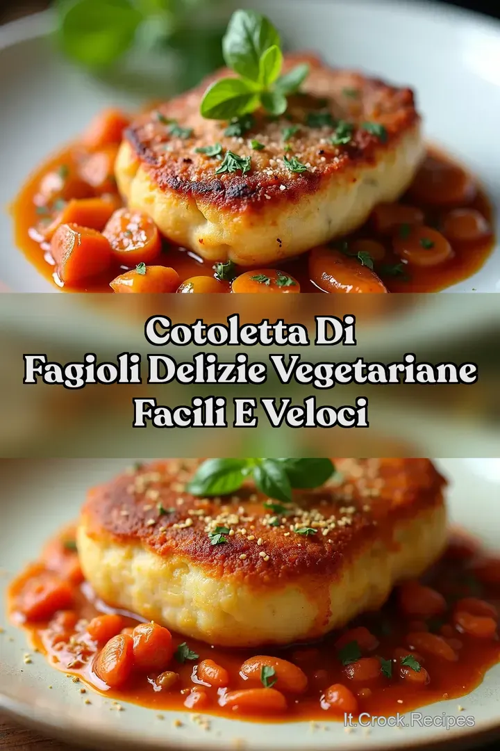 Cotoletta di Fagioli Delizie Vegetariane Facili e Veloci
