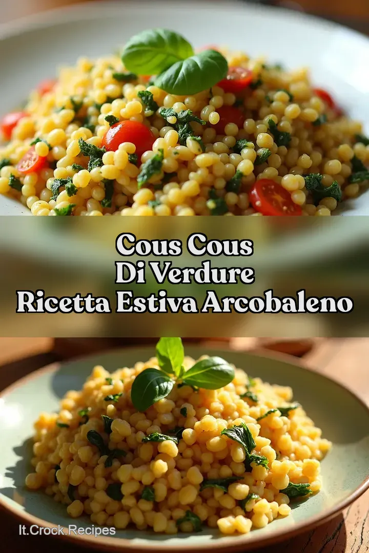 Cous Cous di Verdure Ricetta Estiva Arcobaleno
