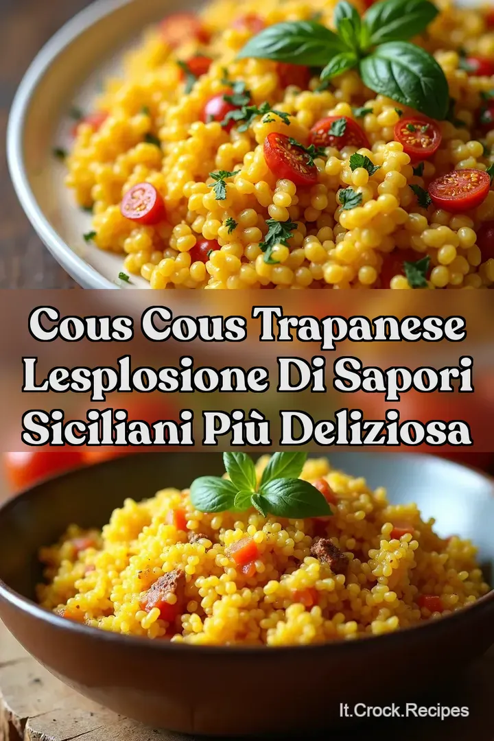 Cous Cous Trapanese LEsplosione di Sapori Siciliani Pi&ugrave; Deliziosa