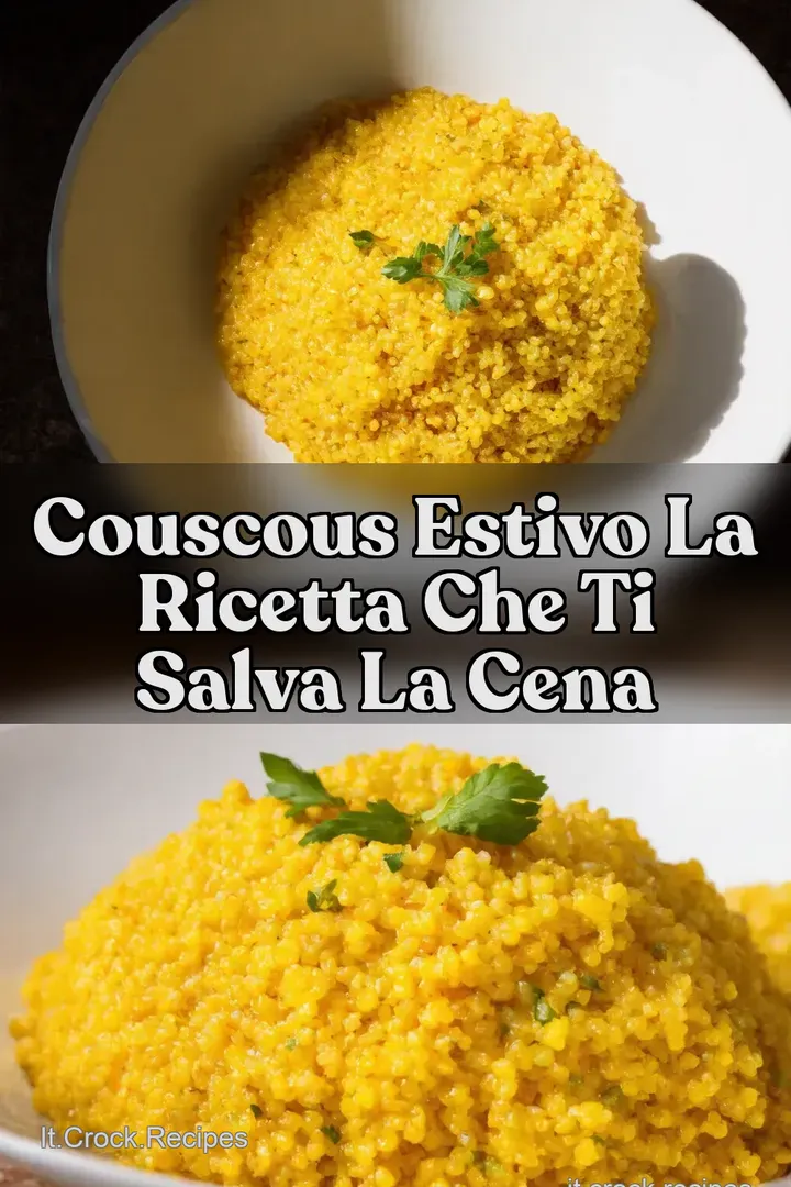 Couscous Estivo La Ricetta che ti Salva la Cena