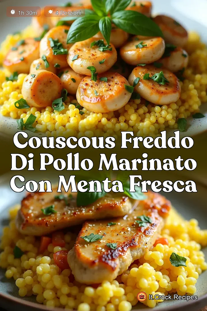 Couscous Freddo di Pollo Marinato con Menta Fresca