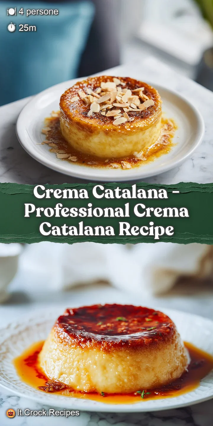 Close-up of brittle, glassy caramel shards atop smooth, pale yellow custard with a slight sheen.