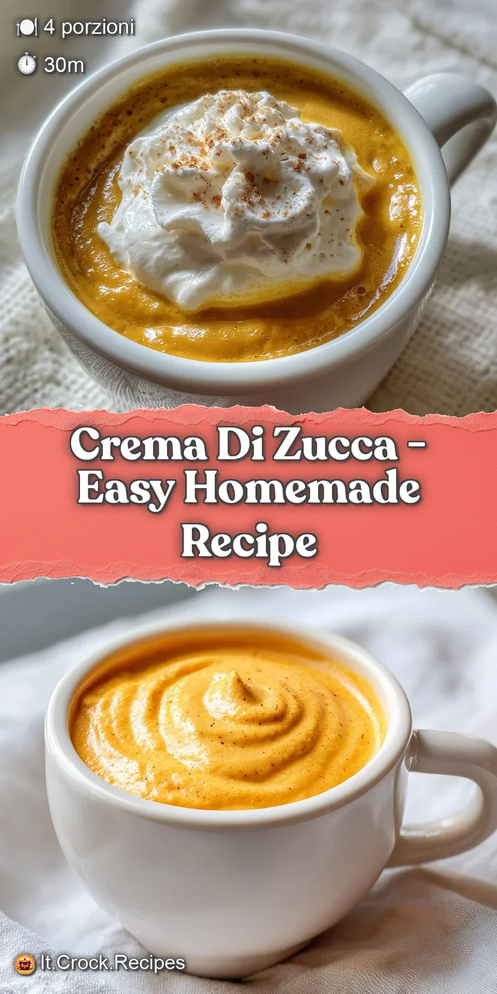 Close-up of velvety smooth pumpkin soup, showcasing its rich orange hue and the delicate pattern of cream and herbs. Warm ...