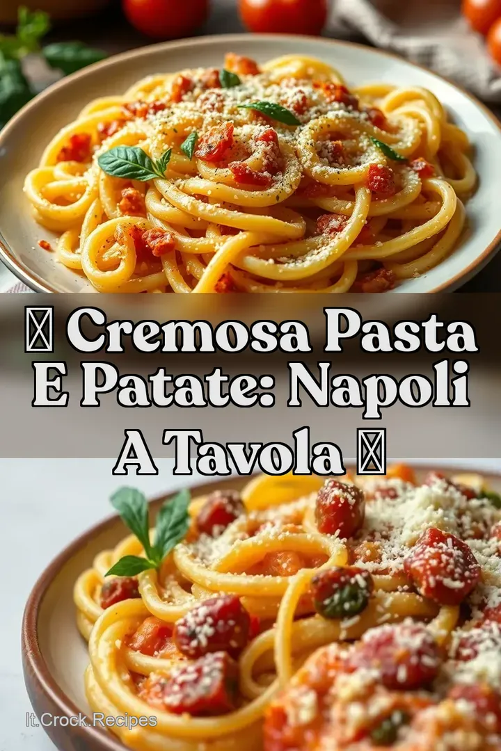 😋 Cremosa Pasta e Patate: Napoli a Tavola 🍝