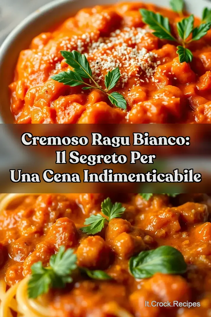 Cremoso Ragu Bianco: Il Segreto per una Cena Indimenticabile