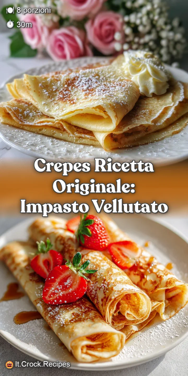 Close-up of a crepe: its lightly browned surface dotted with caramelized spots, showing the thin, almost translucent texture.