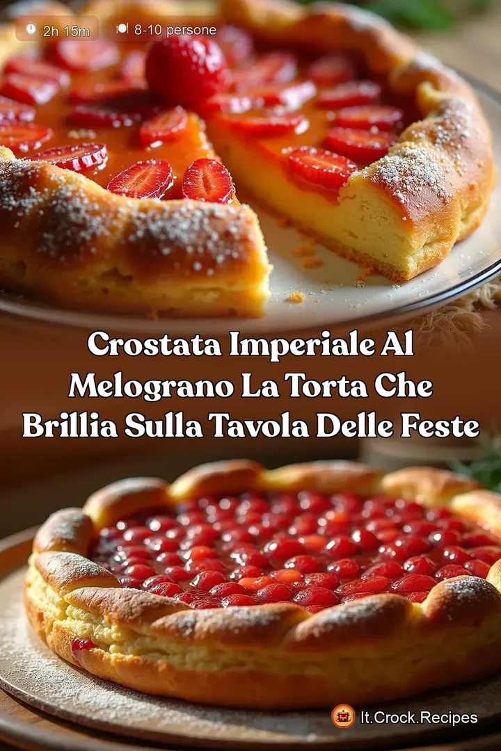 Crostata Imperiale al Melograno La Torta che Brillia Sulla Tavola delle Feste