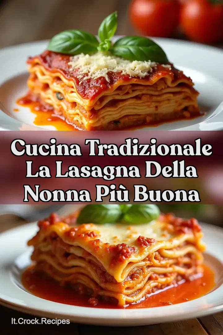 Cucina Tradizionale La Lasagna della Nonna Pi&ugrave; Buona
