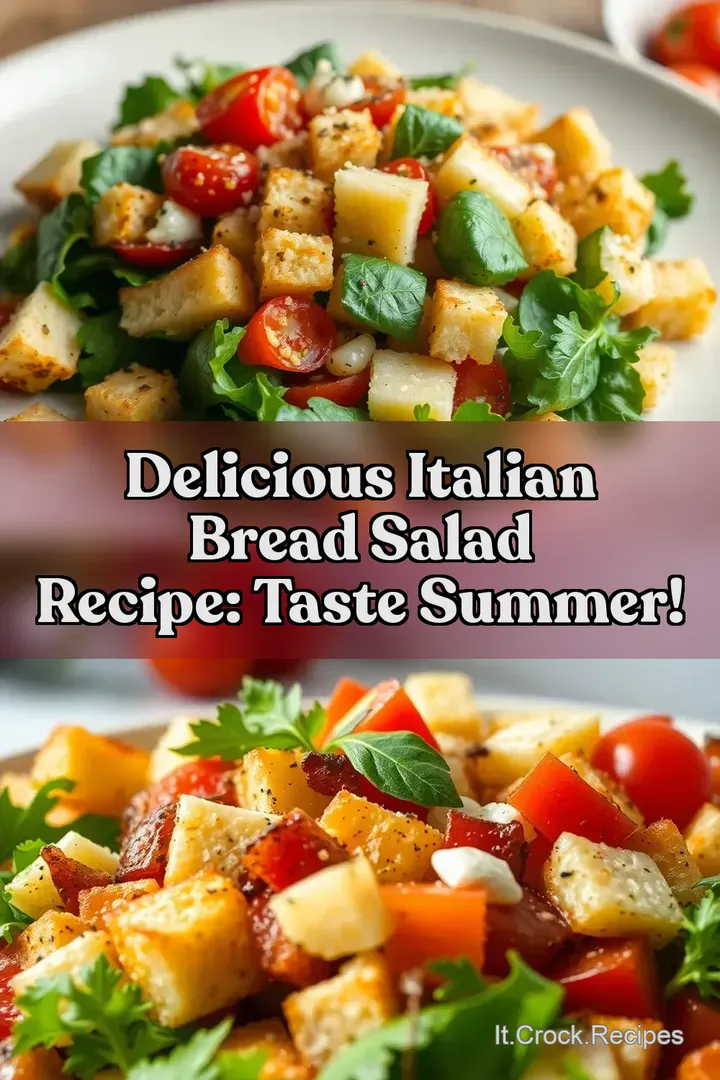 Delicious Italian Bread Salad Recipe: Taste Summer!