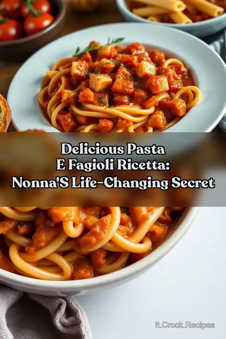 Delicious Pasta E Fagioli Ricetta: Nonna s Life-Changing Secret