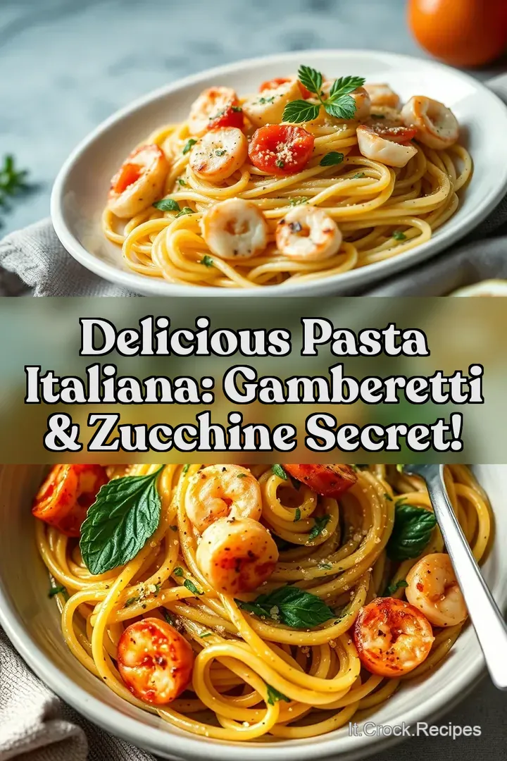 Delicious Pasta Italiana: Gamberetti & Zucchine Secret!