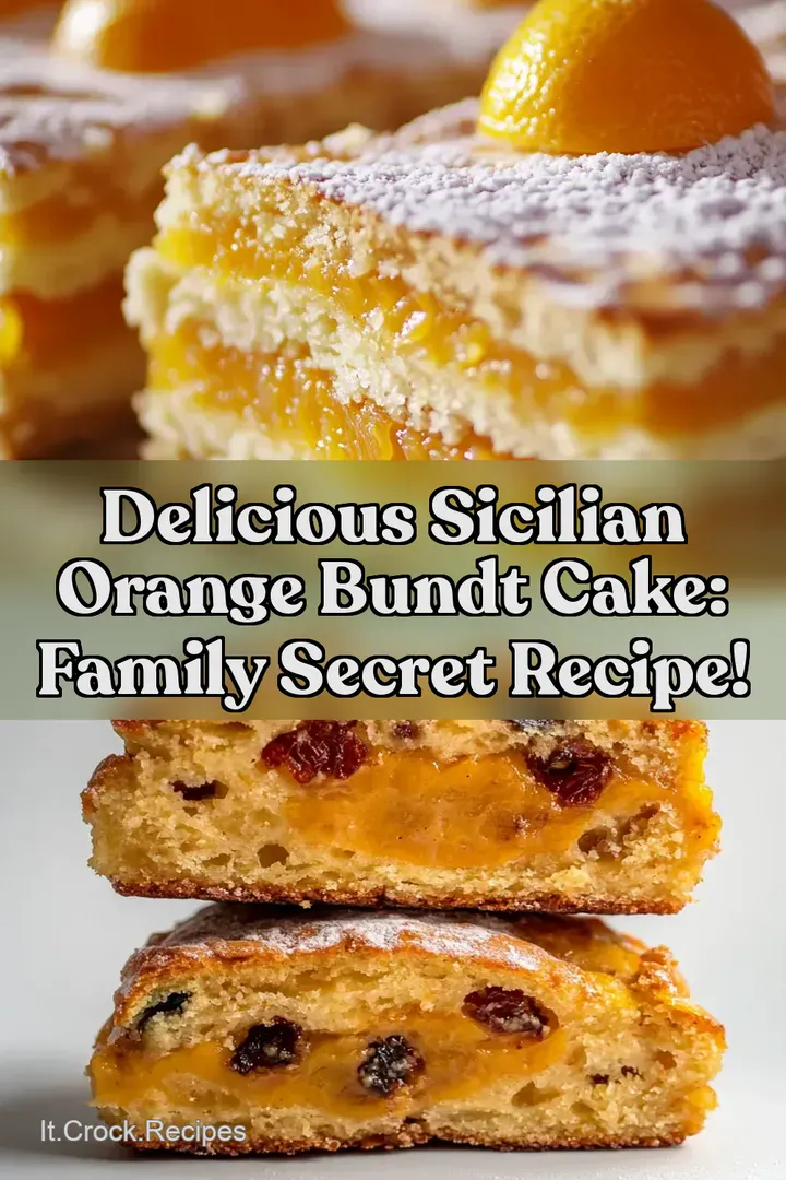 Delicious Sicilian Orange Bundt Cake: Family Secret Recipe!