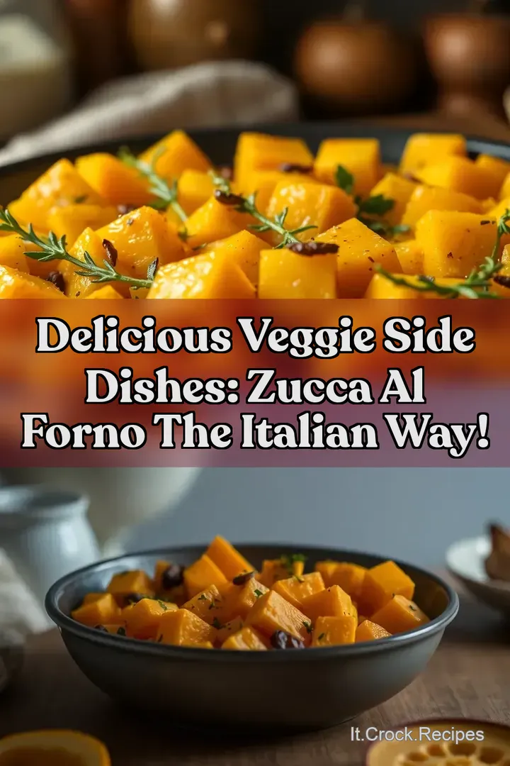 Delicious Veggie Side Dishes: Zucca al Forno the Italian Way!