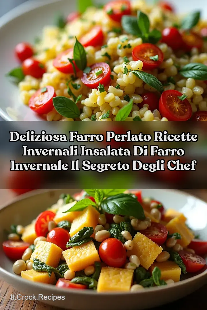 Deliziosa Farro Perlato Ricette Invernali Insalata di farro invernale Il Segreto degli Chef