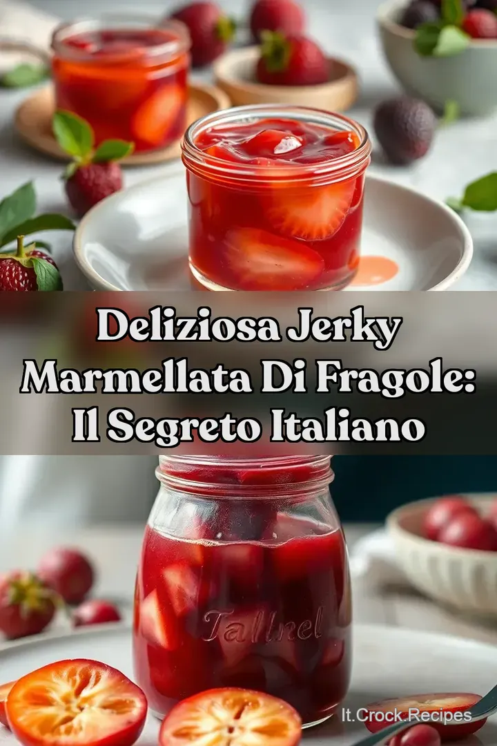 Deliziosa Jerky Marmellata di Fragole: Il Segreto Italiano