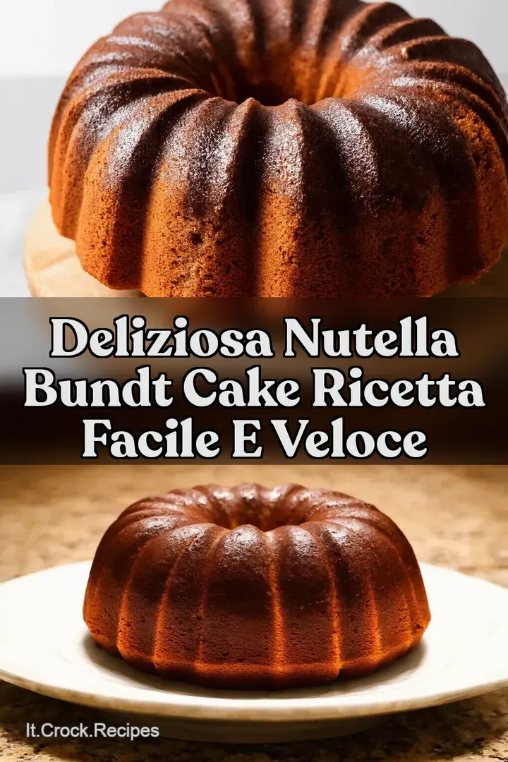 Deliziosa Nutella Bundt Cake Ricetta Facile e Veloce