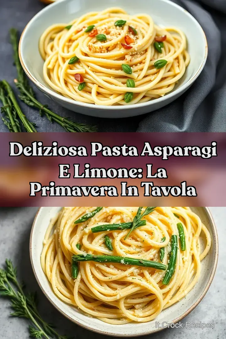 Deliziosa Pasta Asparagi e Limone: La Primavera in Tavola