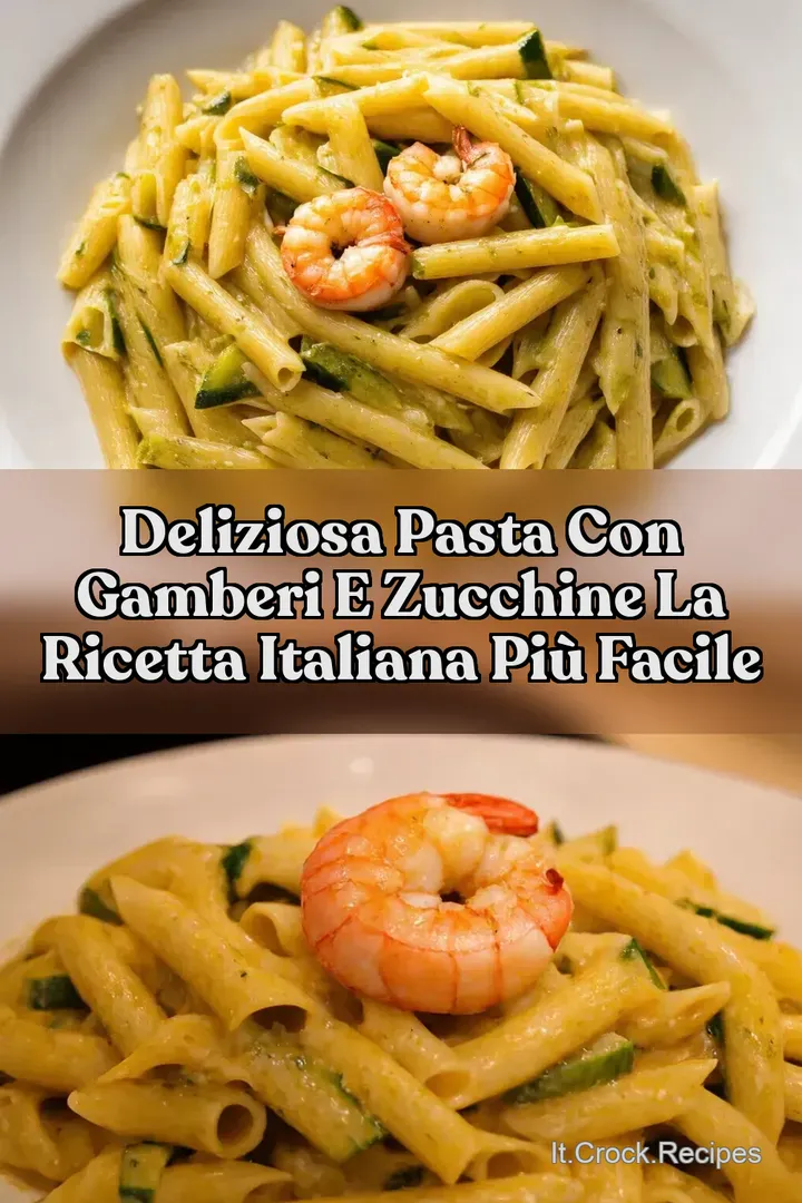 Deliziosa Pasta con Gamberi e Zucchine La Ricetta Italiana pi&ugrave; Facile