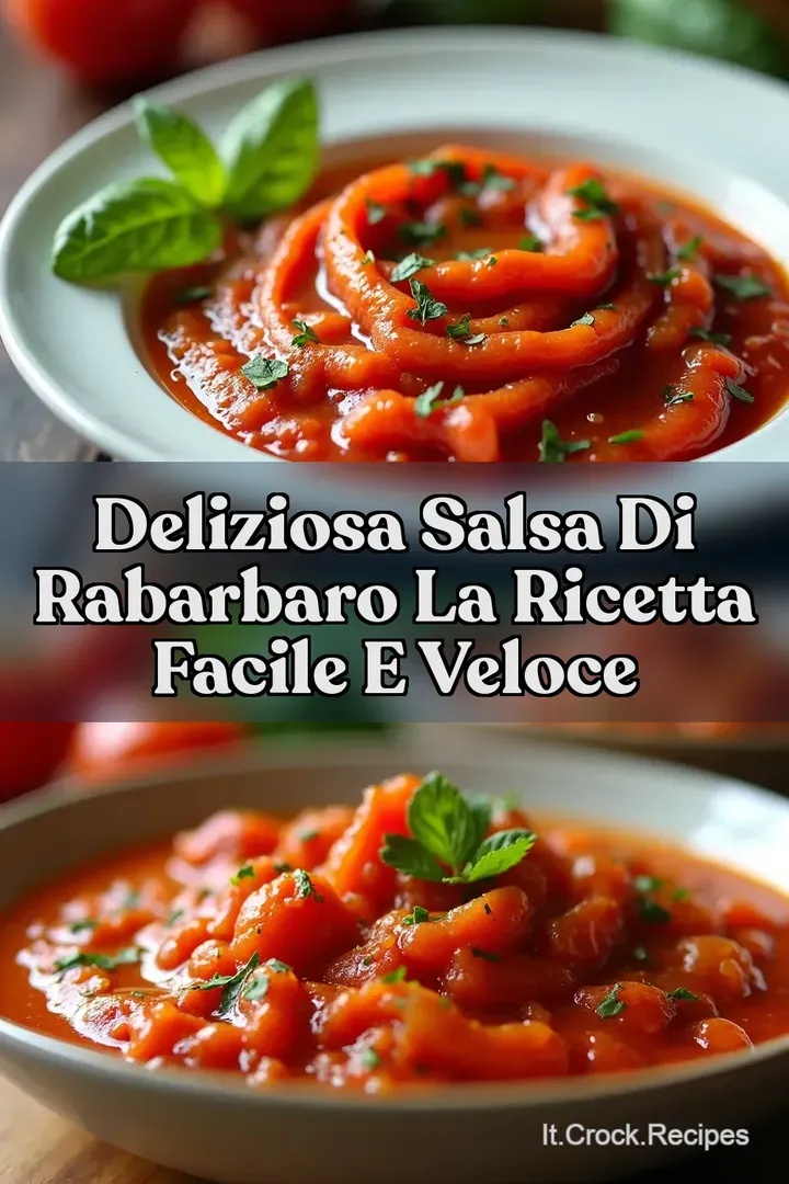 Deliziosa Salsa di Rabarbaro La Ricetta Facile e Veloce