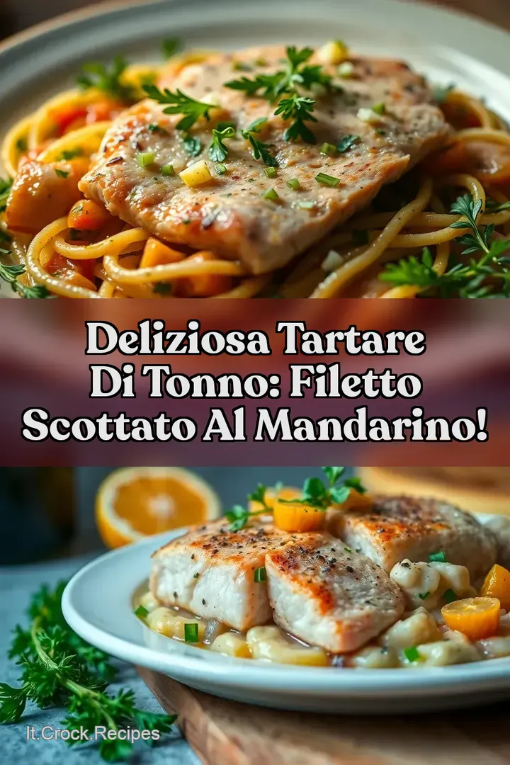 Deliziosa Tartare di Tonno: Filetto Scottato al Mandarino!