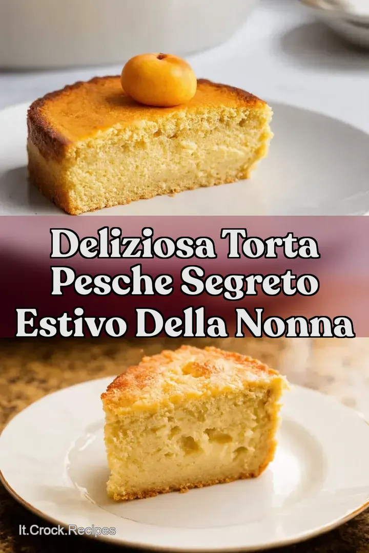 Deliziosa Torta Pesche Segreto Estivo della Nonna