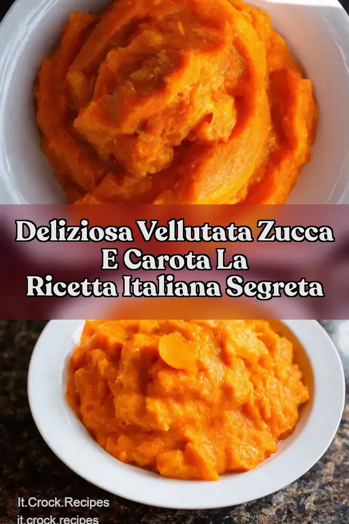 Deliziosa Vellutata Zucca e Carota La Ricetta Italiana Segreta