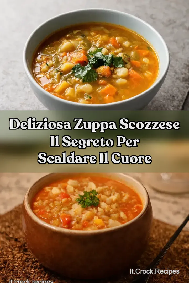 Deliziosa Zuppa Scozzese il segreto per scaldare il cuore