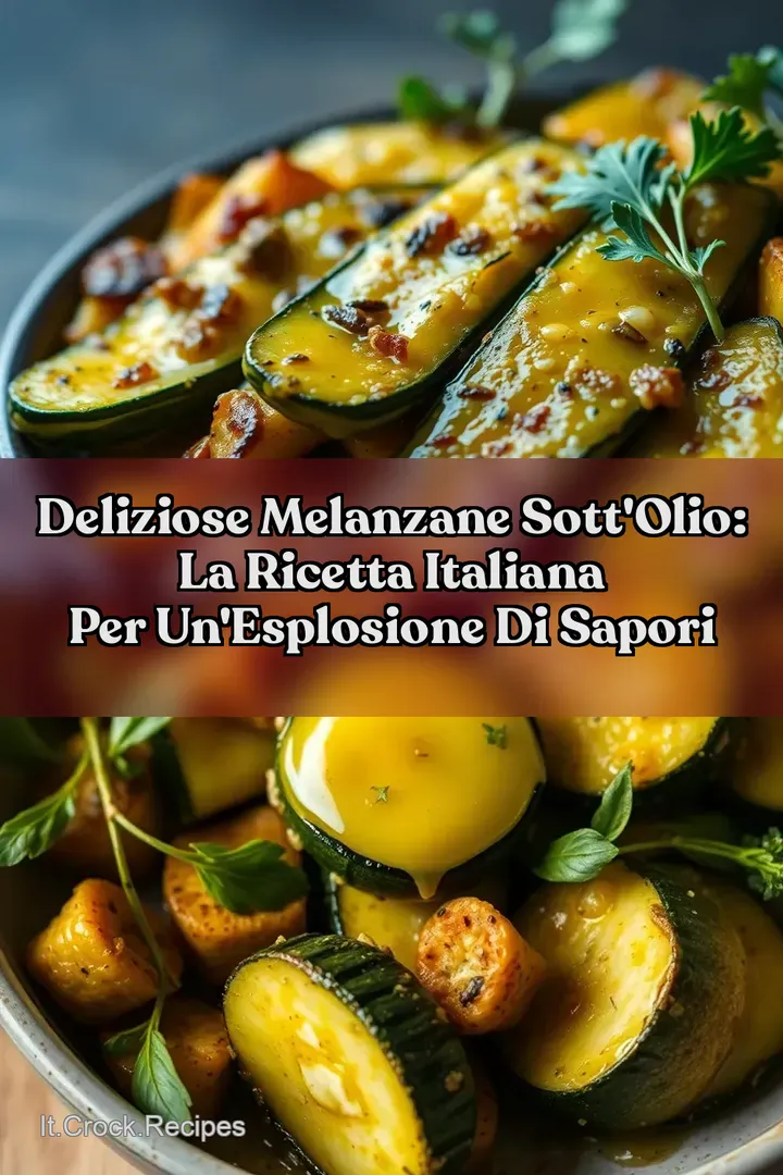 Deliziose Melanzane Sott olio: La Ricetta Italiana per un Esplosione di Sapori