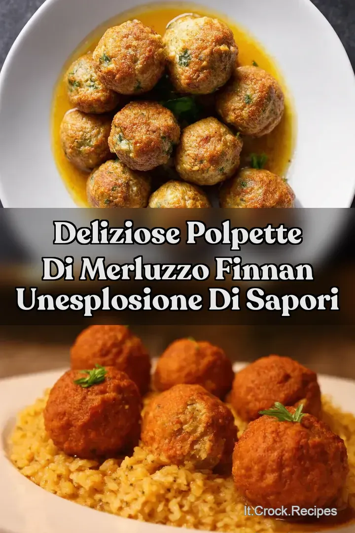 Deliziose Polpette di Merluzzo Finnan UnEsplosione di Sapori