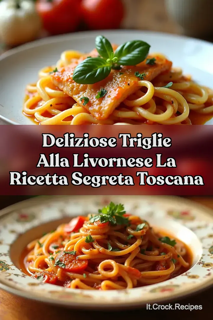 Deliziose Triglie alla Livornese La Ricetta Segreta Toscana