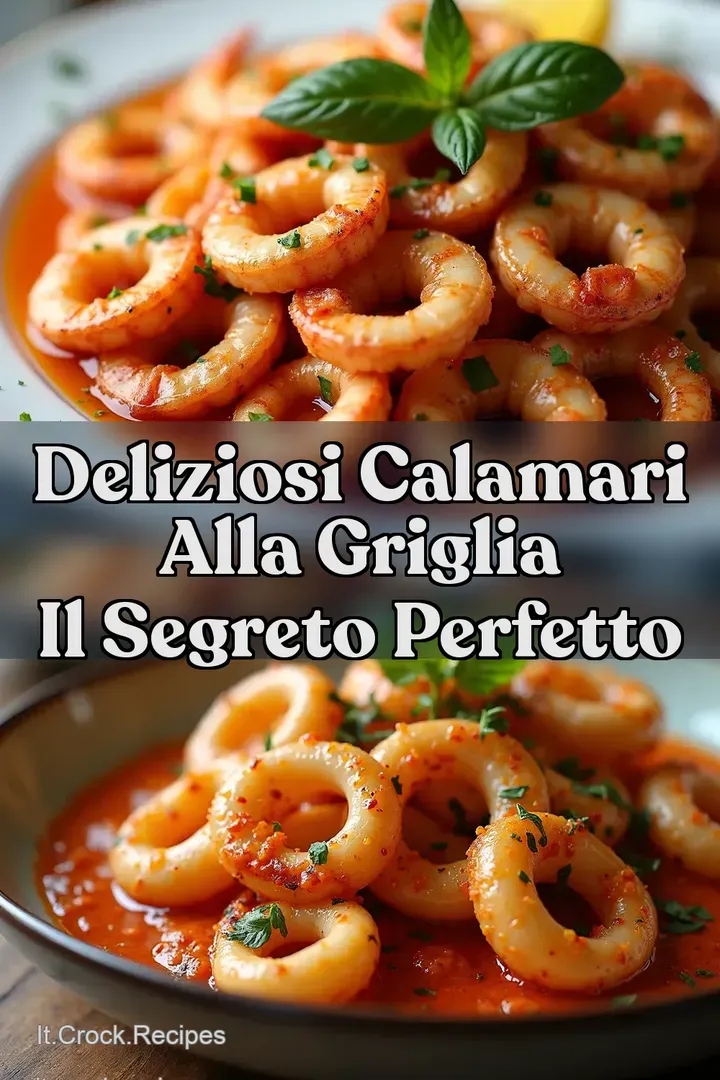 Deliziosi CALAMARI ALLA GRIGLIA Il Segreto Perfetto