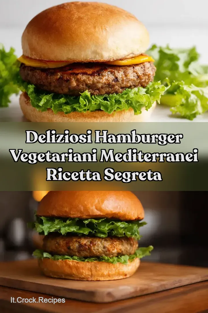 Deliziosi Hamburger Vegetariani Mediterranei Ricetta Segreta