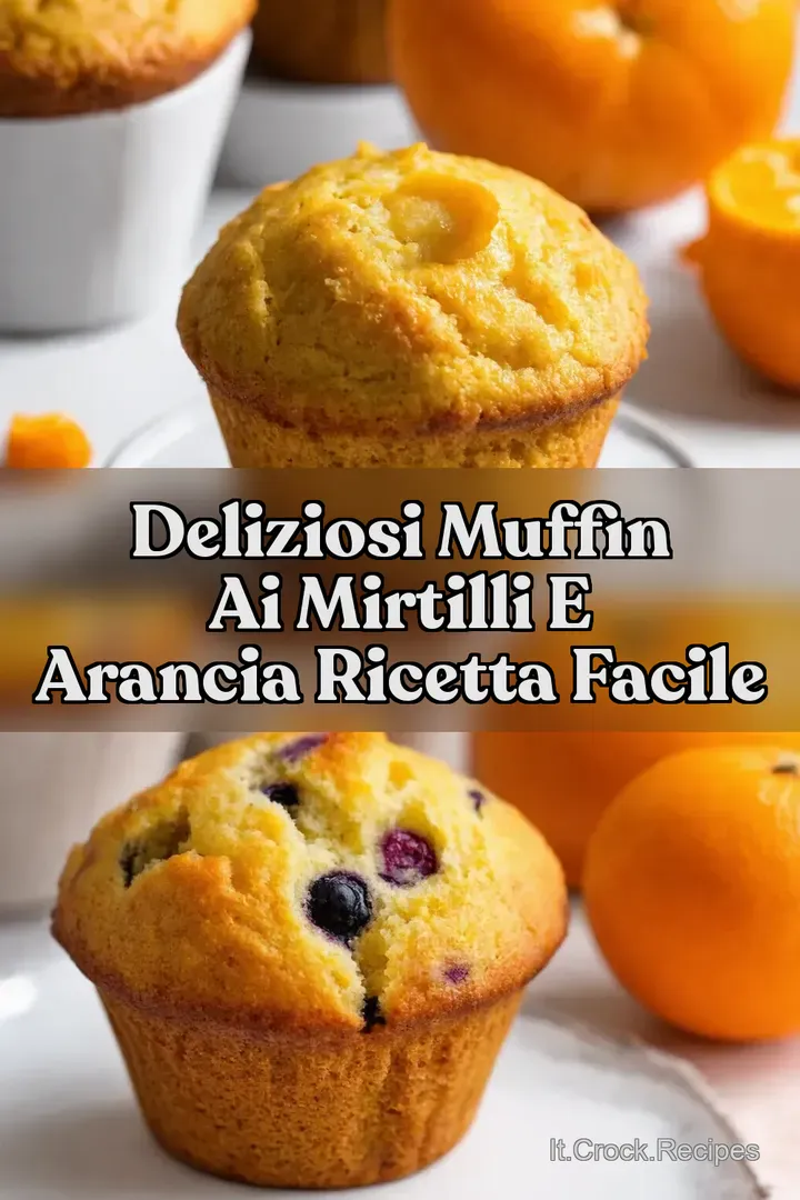 Deliziosi Muffin ai Mirtilli e Arancia Ricetta Facile