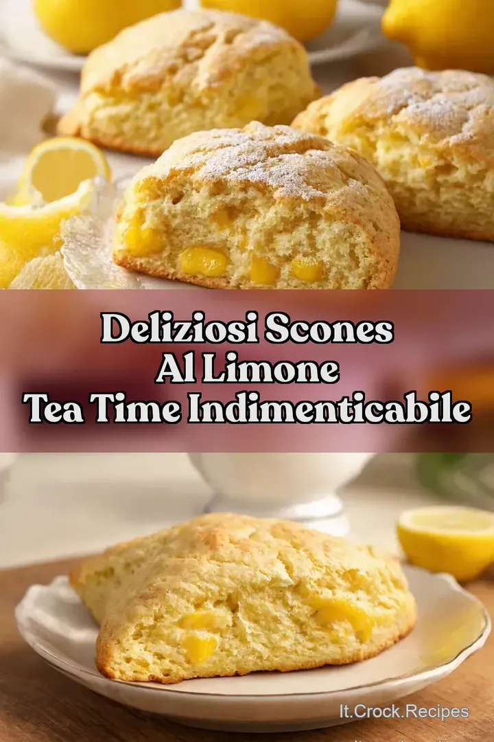 Deliziosi Scones al Limone Tea Time Indimenticabile